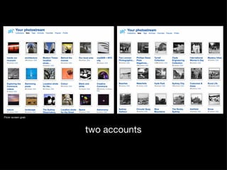 two accounts Flickr screen grab 