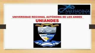 UNIVERSIDAD REGIONAL AUTÓNOMA DE LOS ANDES
UNIANDES
 