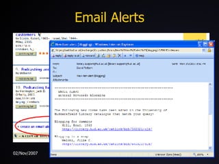 Email Alerts 