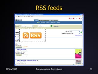 RSS feeds 