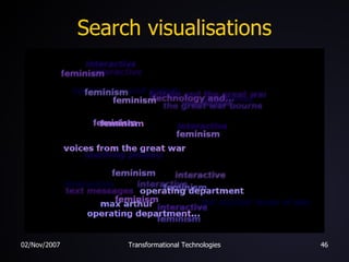 Search visualisations 