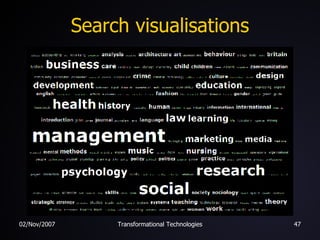 Search visualisations 