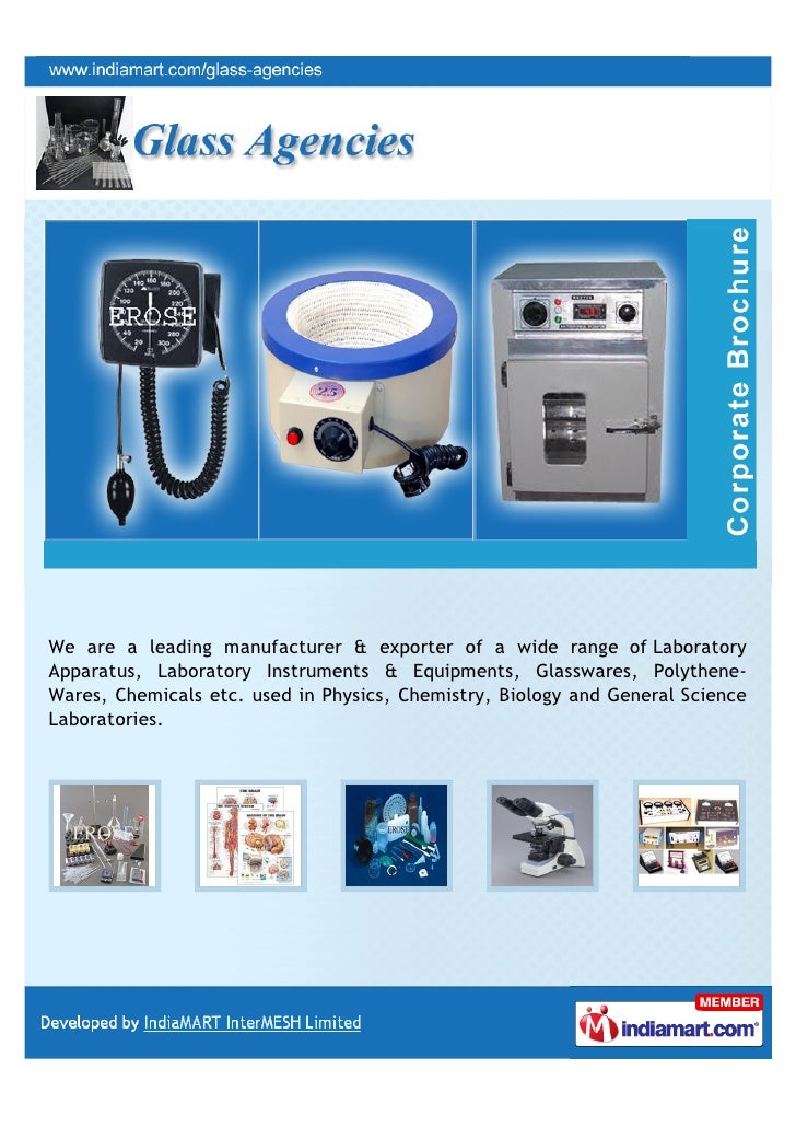 Glass Agencies Ambala Cantt, Chemistry Laboratory Equipment