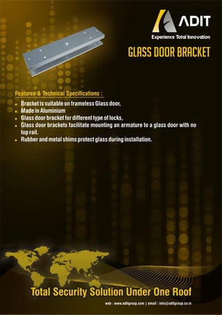 Glass door-bracket