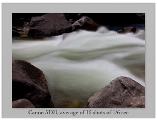 Canon 5DII, average of 15 shots of 1/6 sec
 
