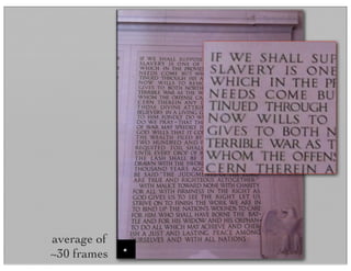 average of
~30 frames
 