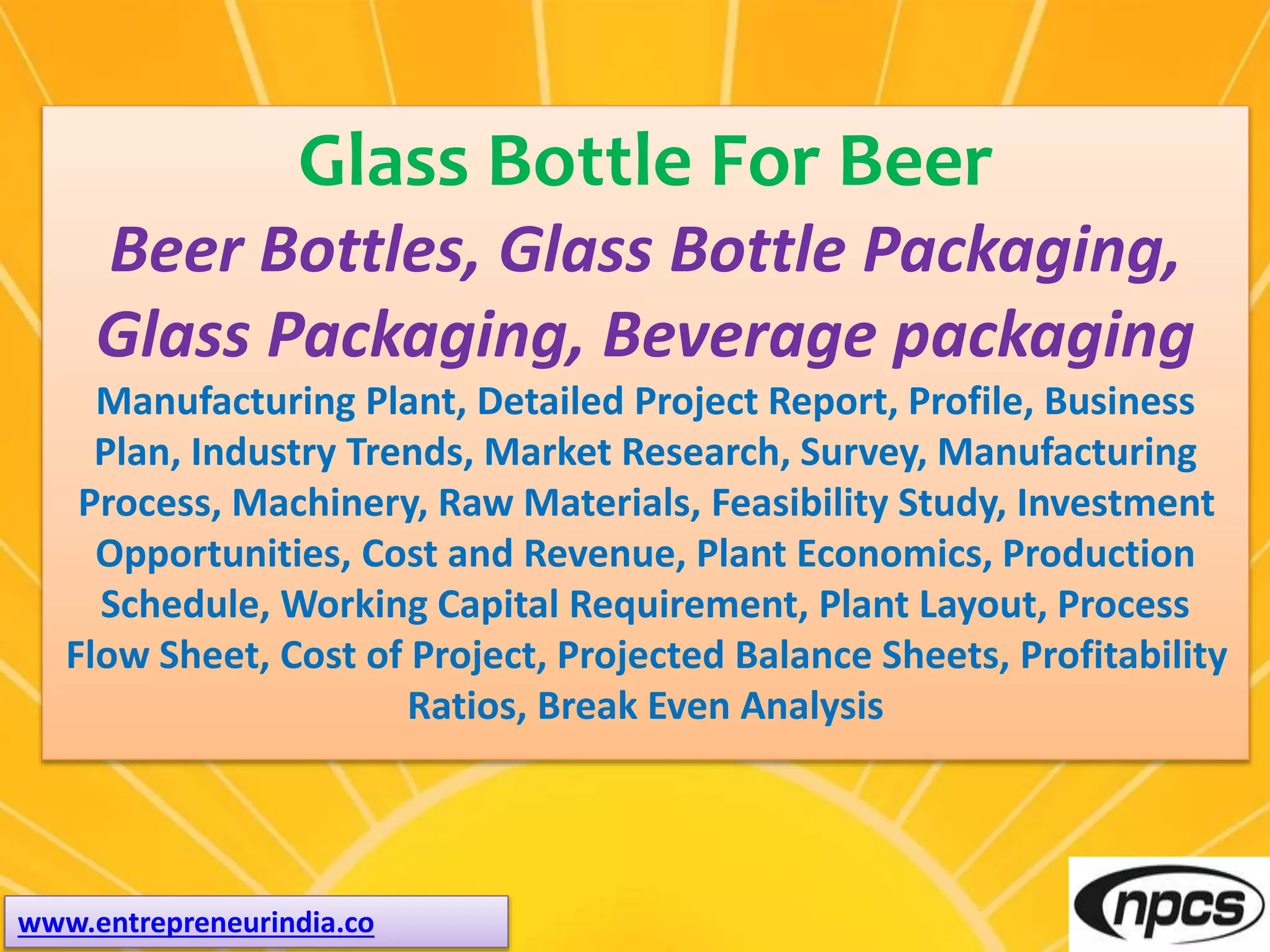 Glass Bottles for Beer, Beer Bottles, Glass Bottle Packaging, Glass Packaging, Beverage