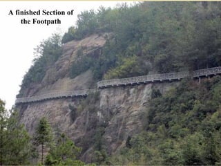 A finished Section of
    the Footpath
 