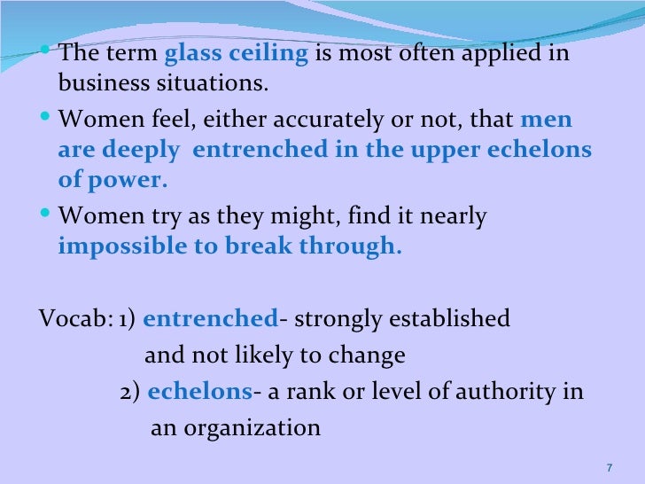 Glass Ceiling