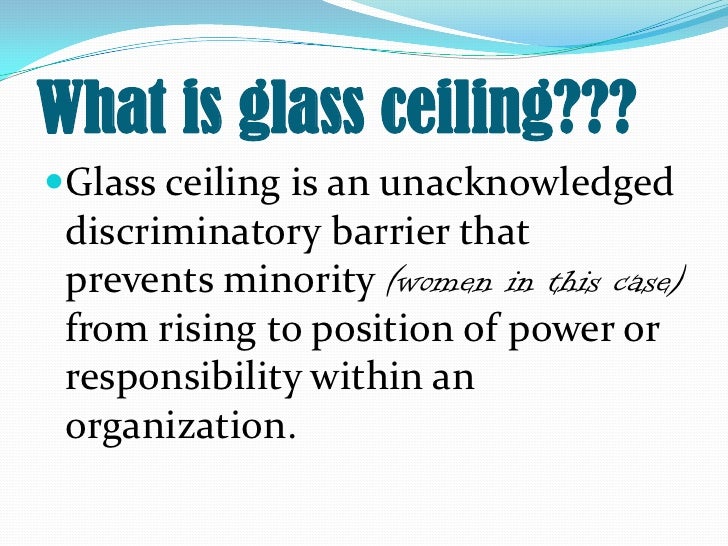 Glass Ceiling