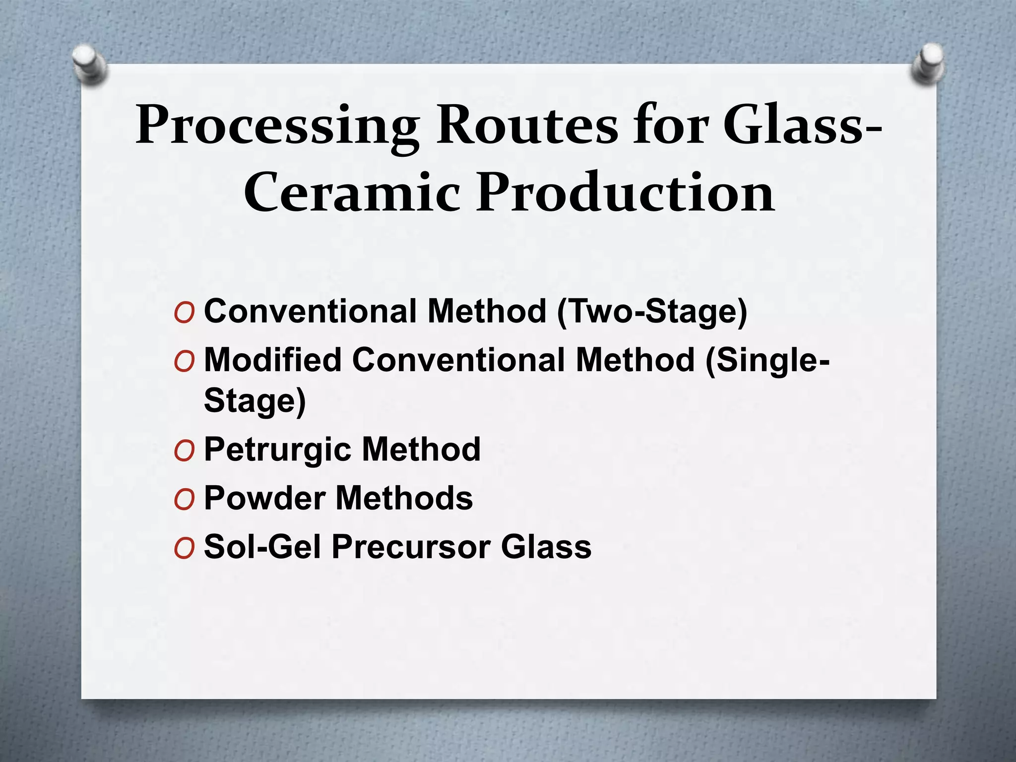 Glass ceramics | PPTX