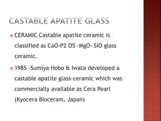 Metal free Castable Glass ceramics- Dicor.pptx
