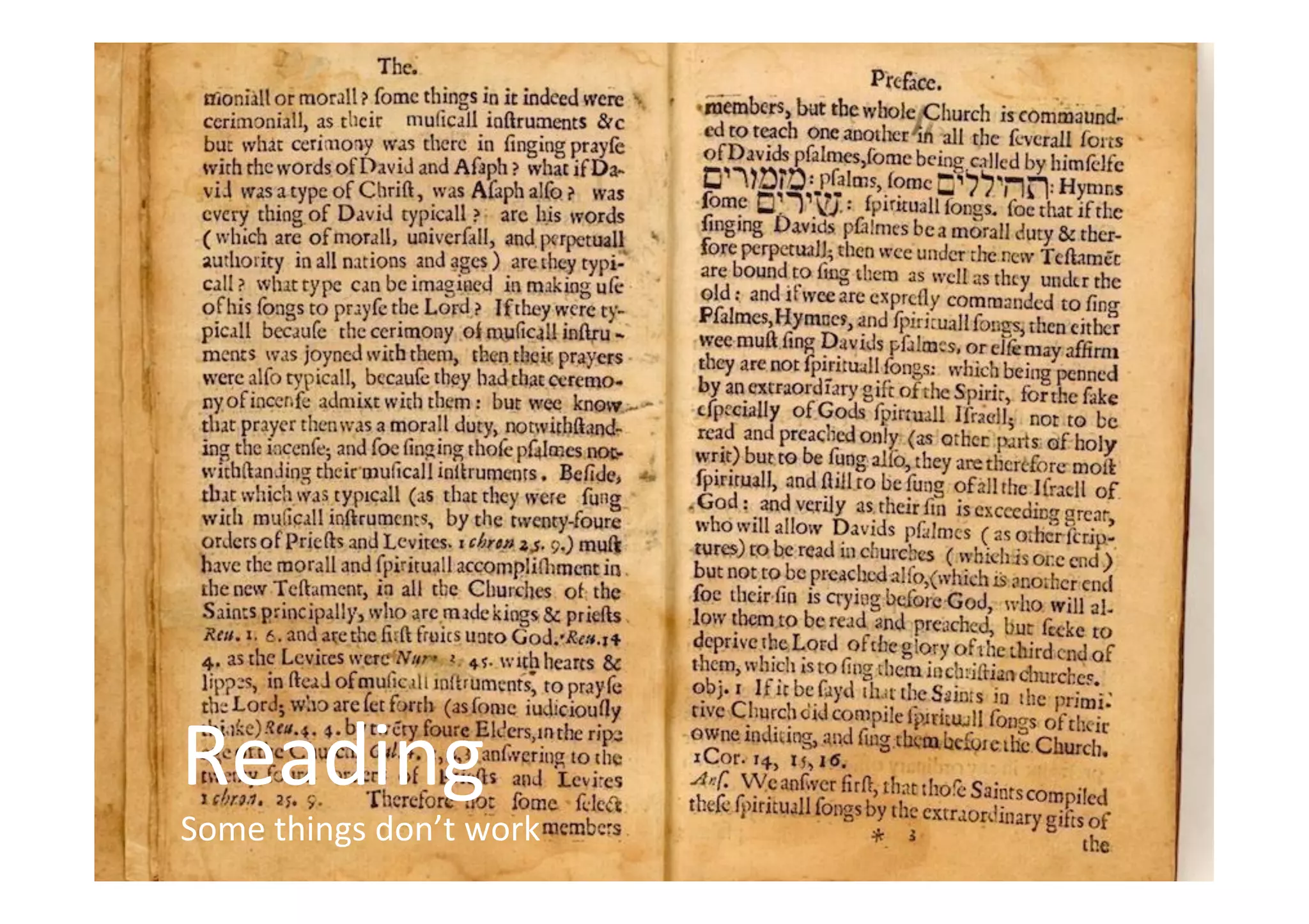 THE GLASS CLASS
Reading	
  
Some	
  things	
  don’t	
  work	
  
 