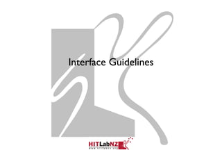 Interface Guidelines
 