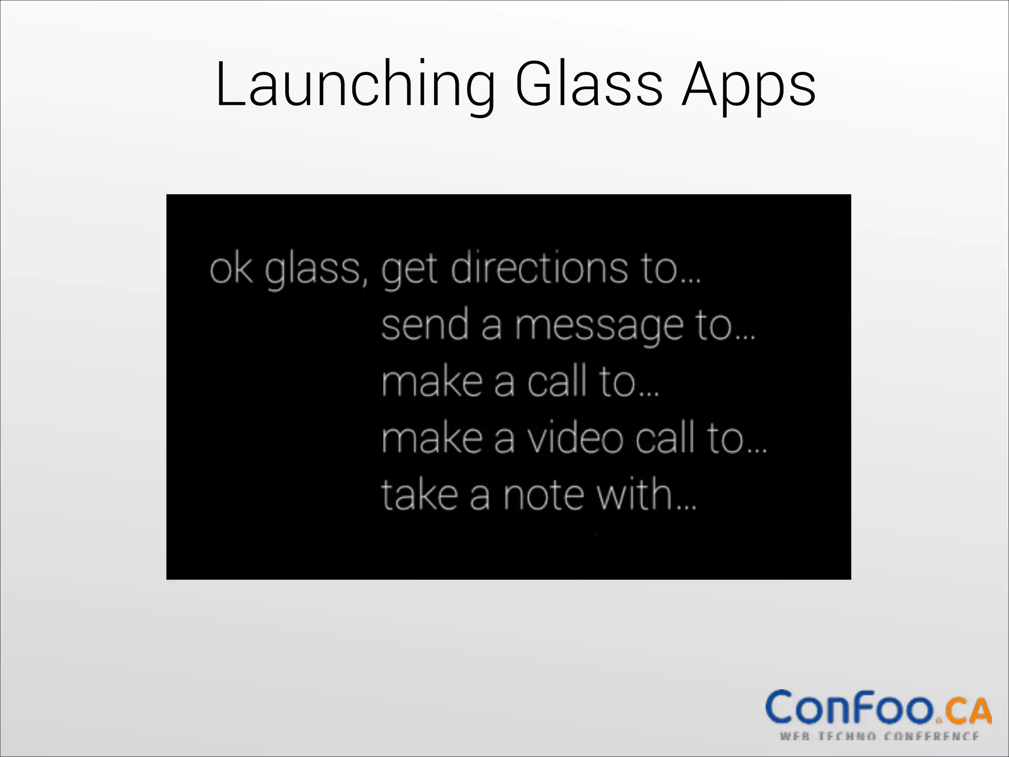 Launching Glass Apps

 