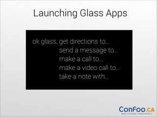 Launching Glass Apps

 