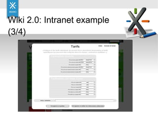 Wiki 2.0: Intranet example (3/4) 
