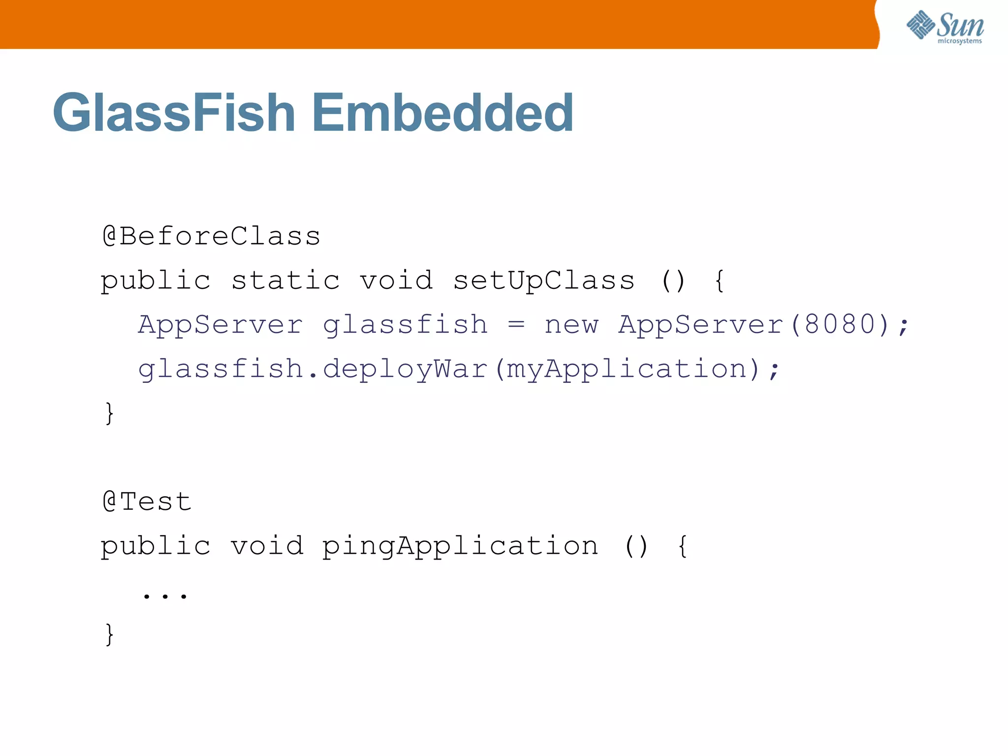 Glass Fish V3  University Amers May2009