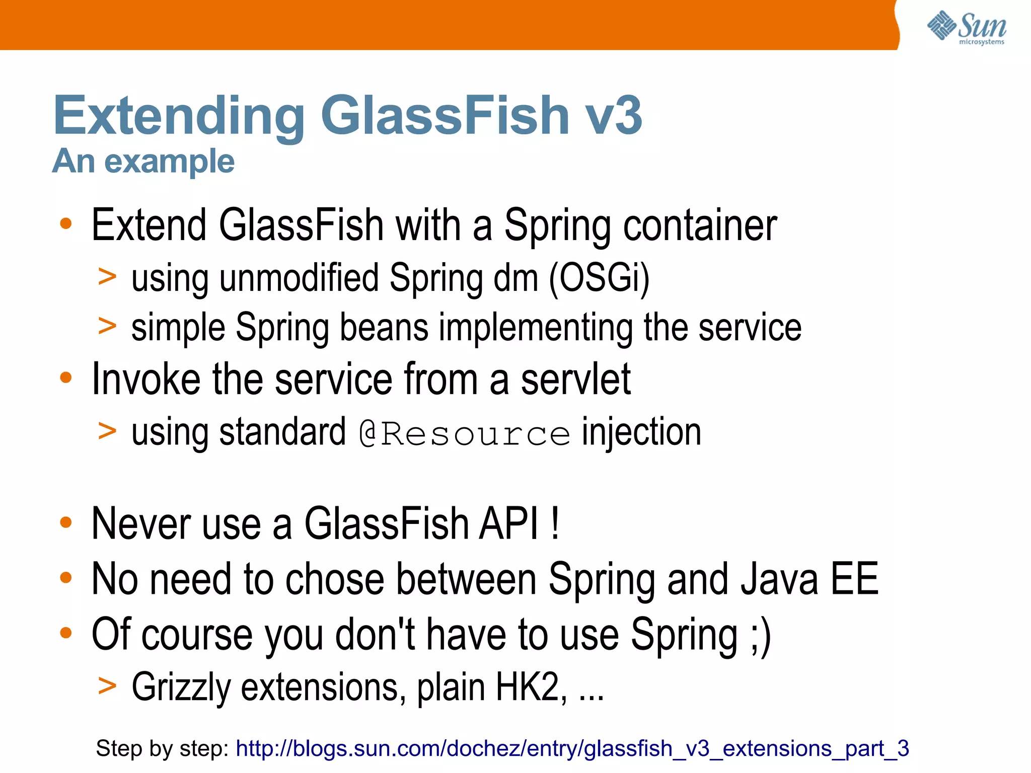 Glass Fish V3  University Amers May2009