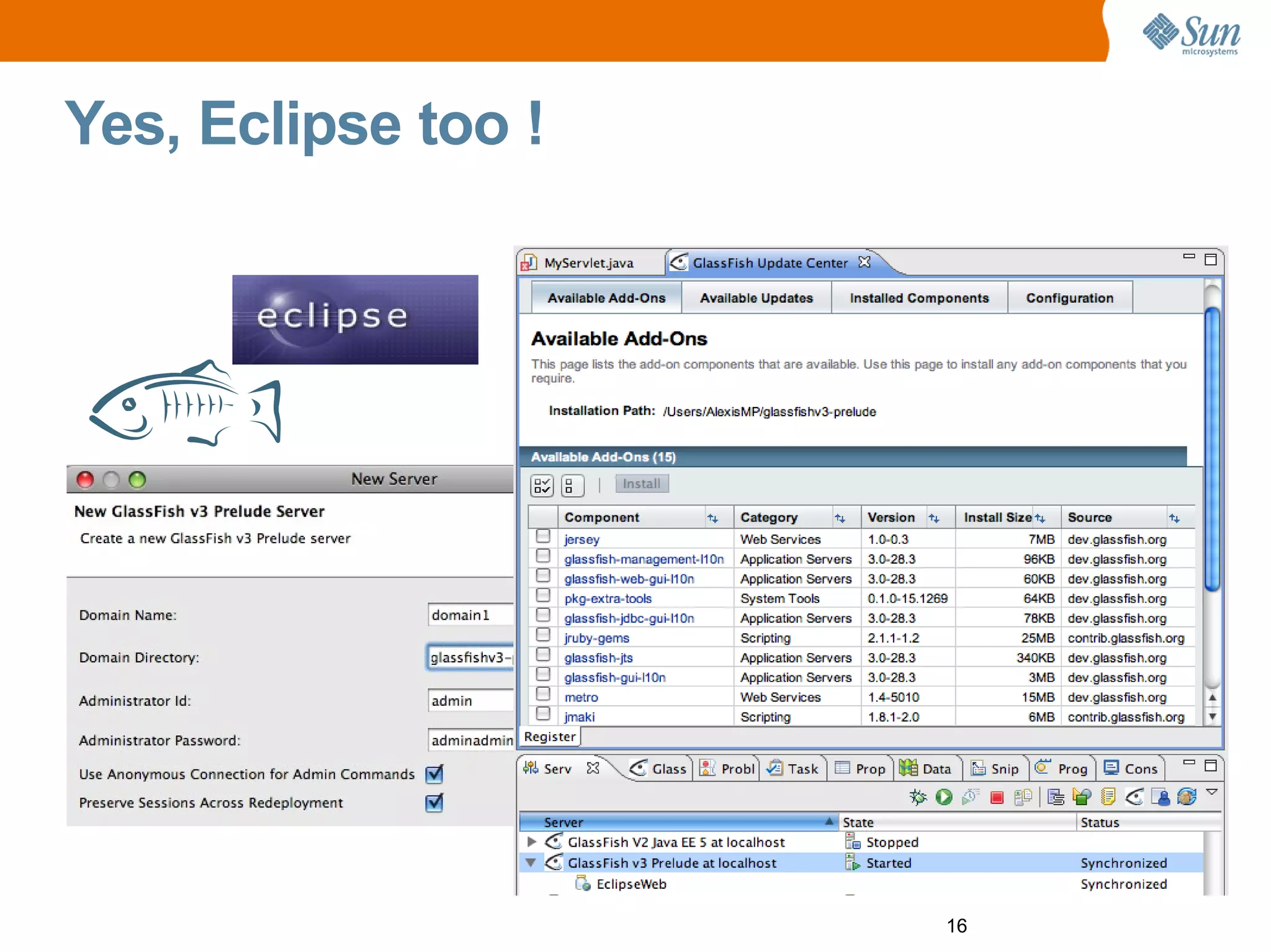 GlassFish v3 Prelude Aquarium Paris