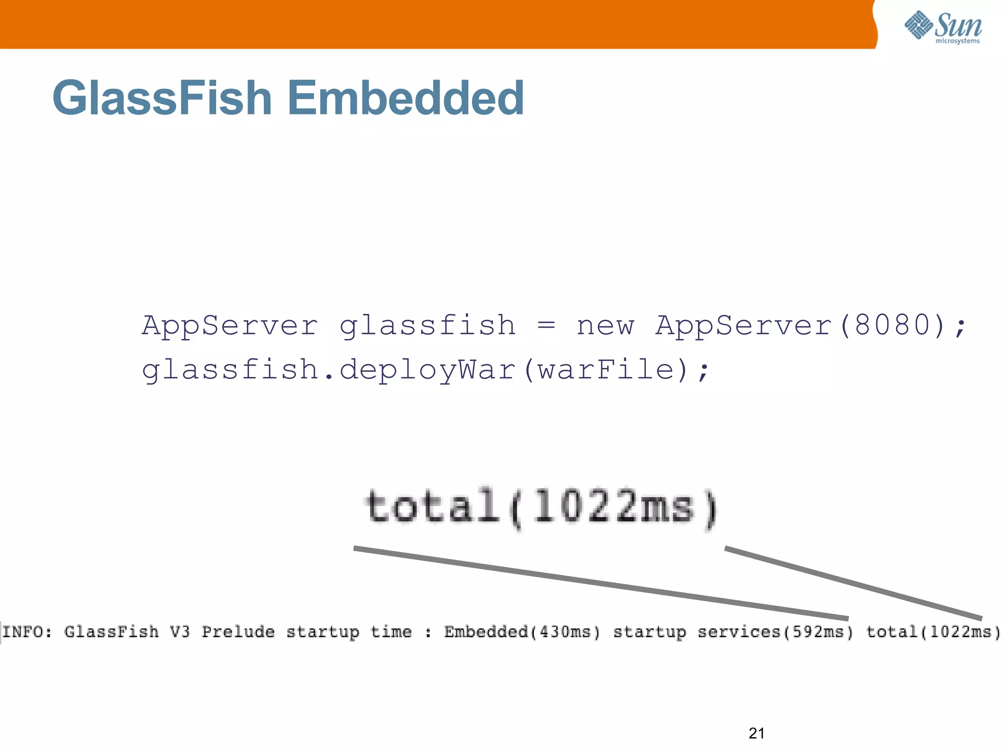 GlassFish v3 Prelude Aquarium Paris