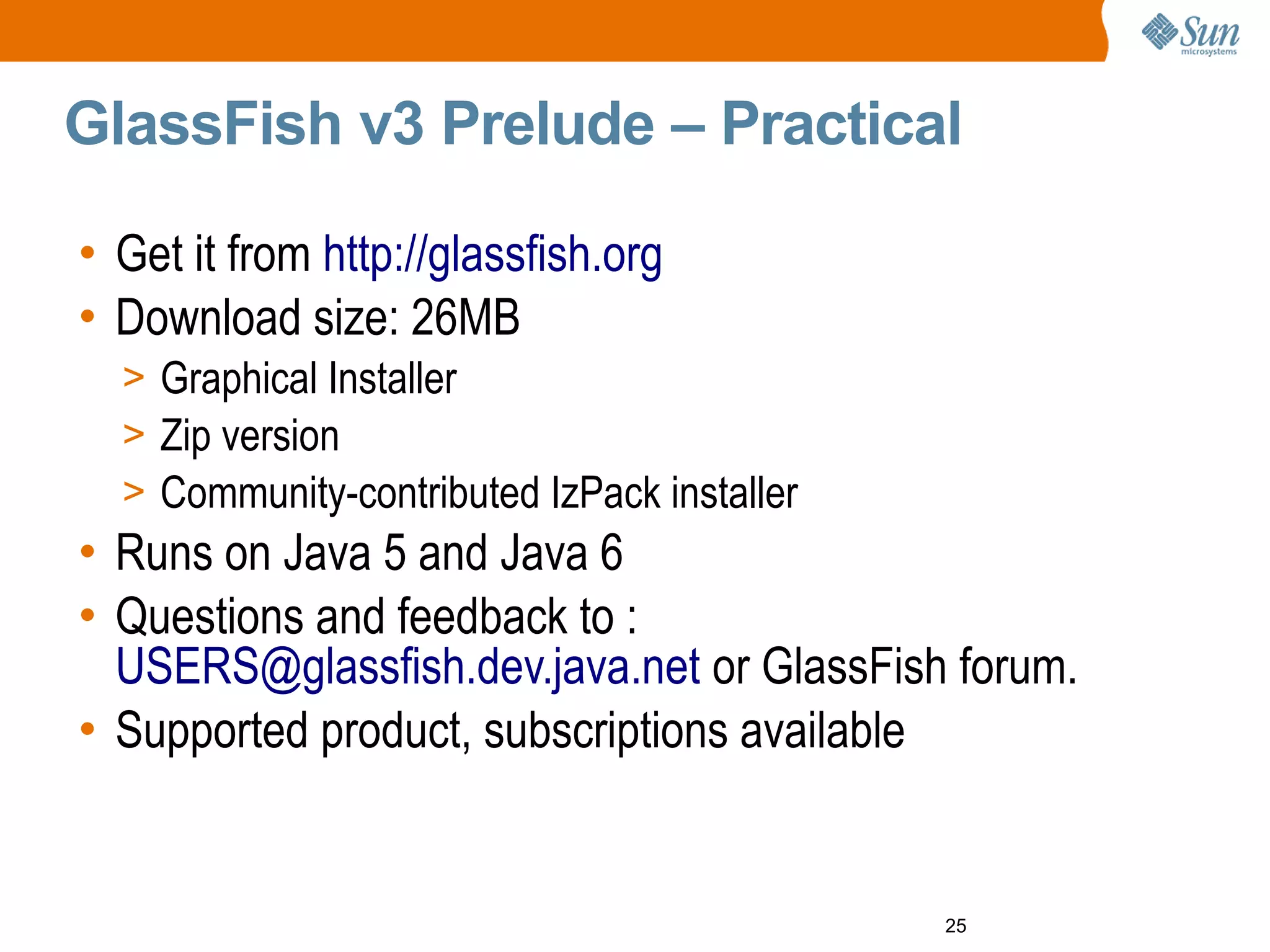 GlassFish v3 Prelude Aquarium Paris