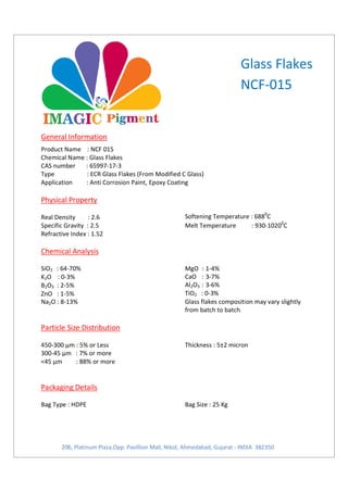 Glass flakes ncf-015 | PDF