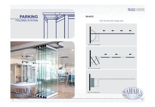 FOLDING SYSTEM
PARKING
102101
Fig.21 Plan / Closed system
Fig.22 Plan / Opned system
Fig.20 Plan / Closed system
Two Scrolls with Upper slot
RA-KCS
 