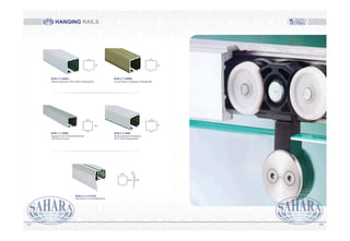 HANGING RAILS
31
11
30
RSR-CY 6000BRSR-CY 6000A
31
11
30
RSR-CY 6000C
26.2
25.2
9.3
33
11.6
30
RSR-CY 6000
RSR-CY COVER
31.2
11
28.12 65.5
12.7
Thicken Squareness Silver White Hanging Rail General Square Champagne Hanging Rail
Squareness 3D Overhead Small Rail
with Waved Texture
Medium thickness Roundness
Silver White Hanging Rail
Decorative Cover Hanging Rails
128127
 