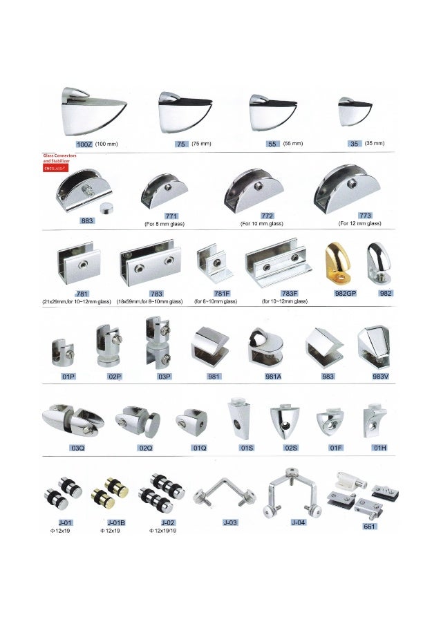 Glass Hardware Glass Connectors and Stabilizers