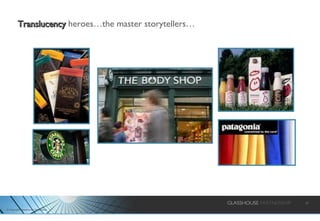 Translucency  heroes…the master storytellers… 