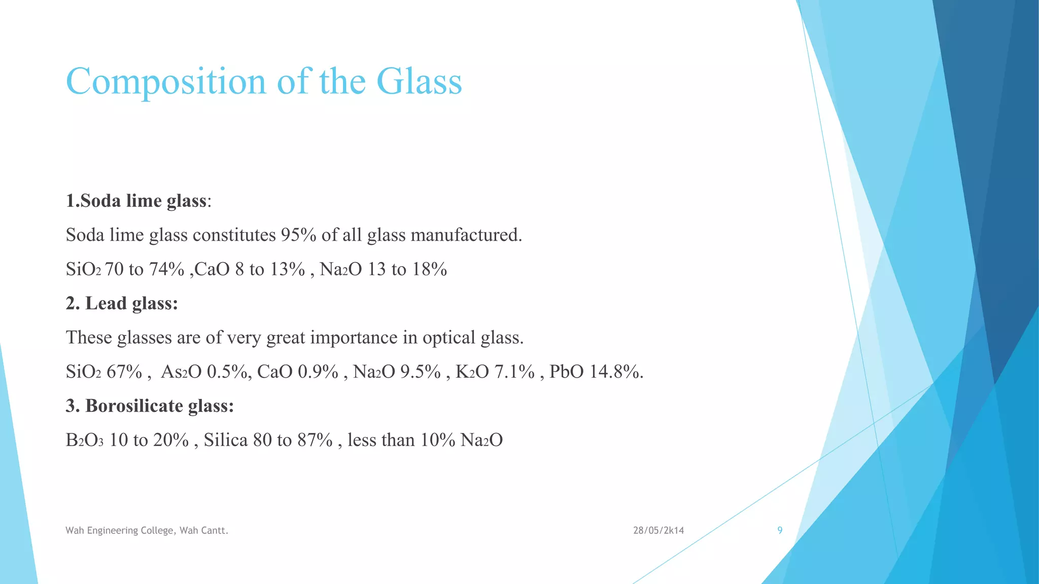 Glass industry presentation | PPTX