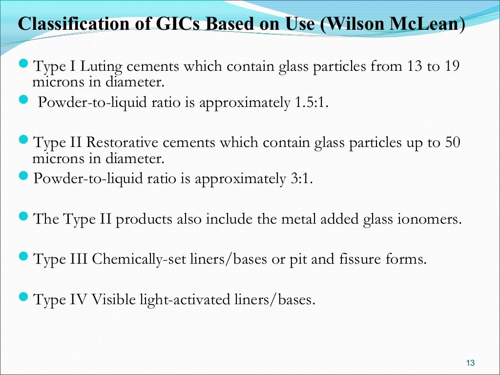 Glass ionomer cement