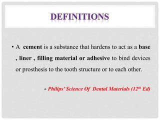 Glass ionomer cement PPT