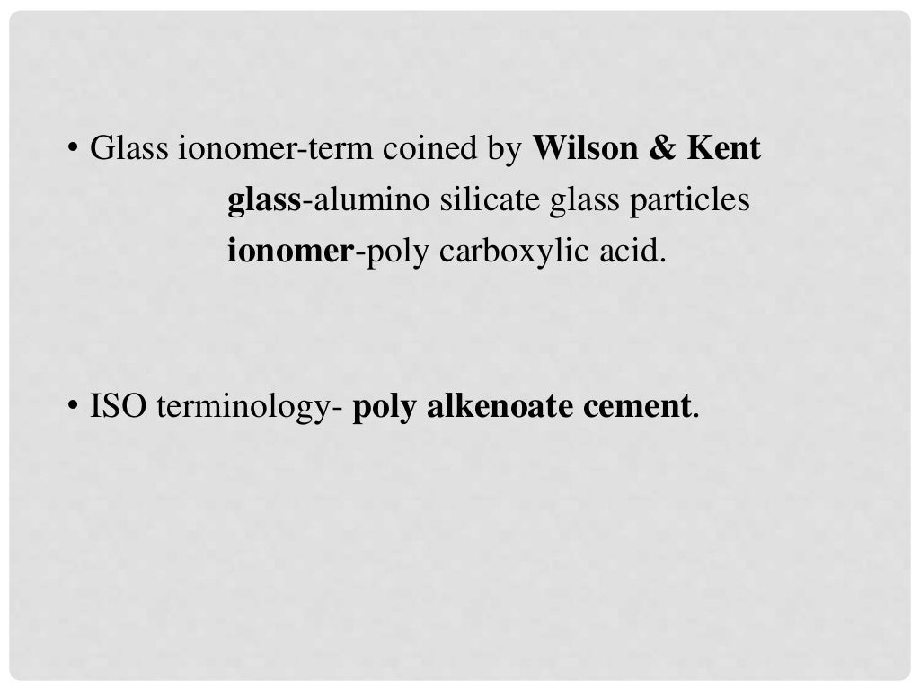 Glass ionomer cement