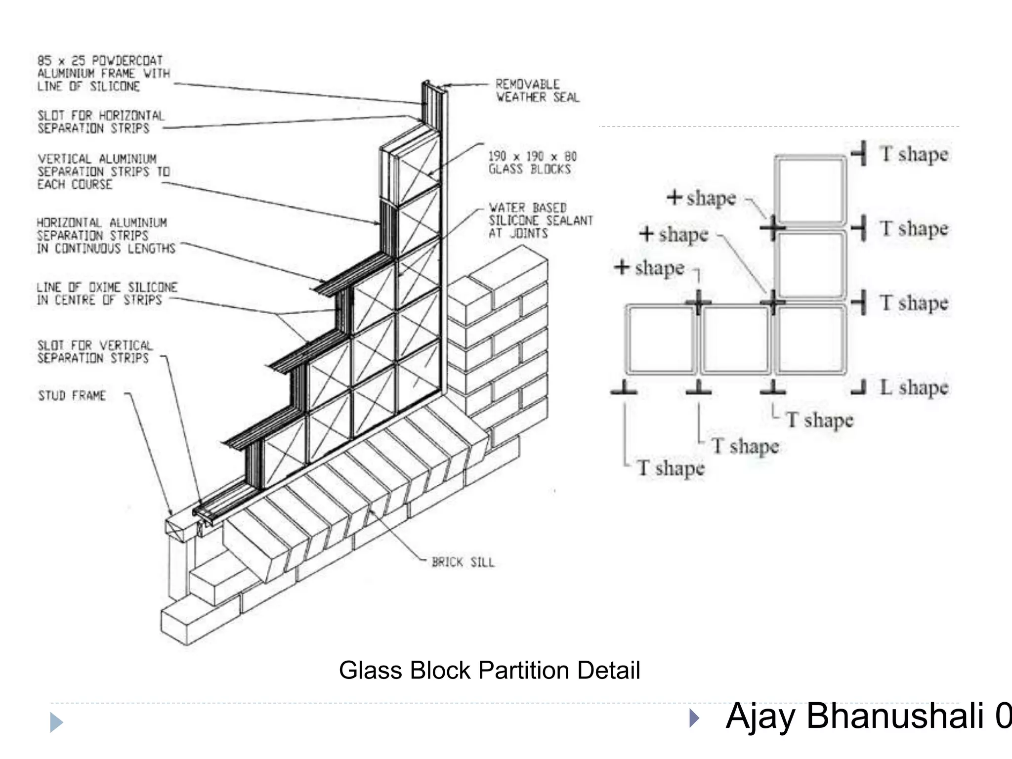Glass Block Partition Detail
 Ajay Bhanushali 0
 