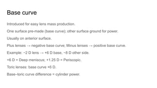 Base Curves Examples Glass prescription dr ggouri govind.pptx