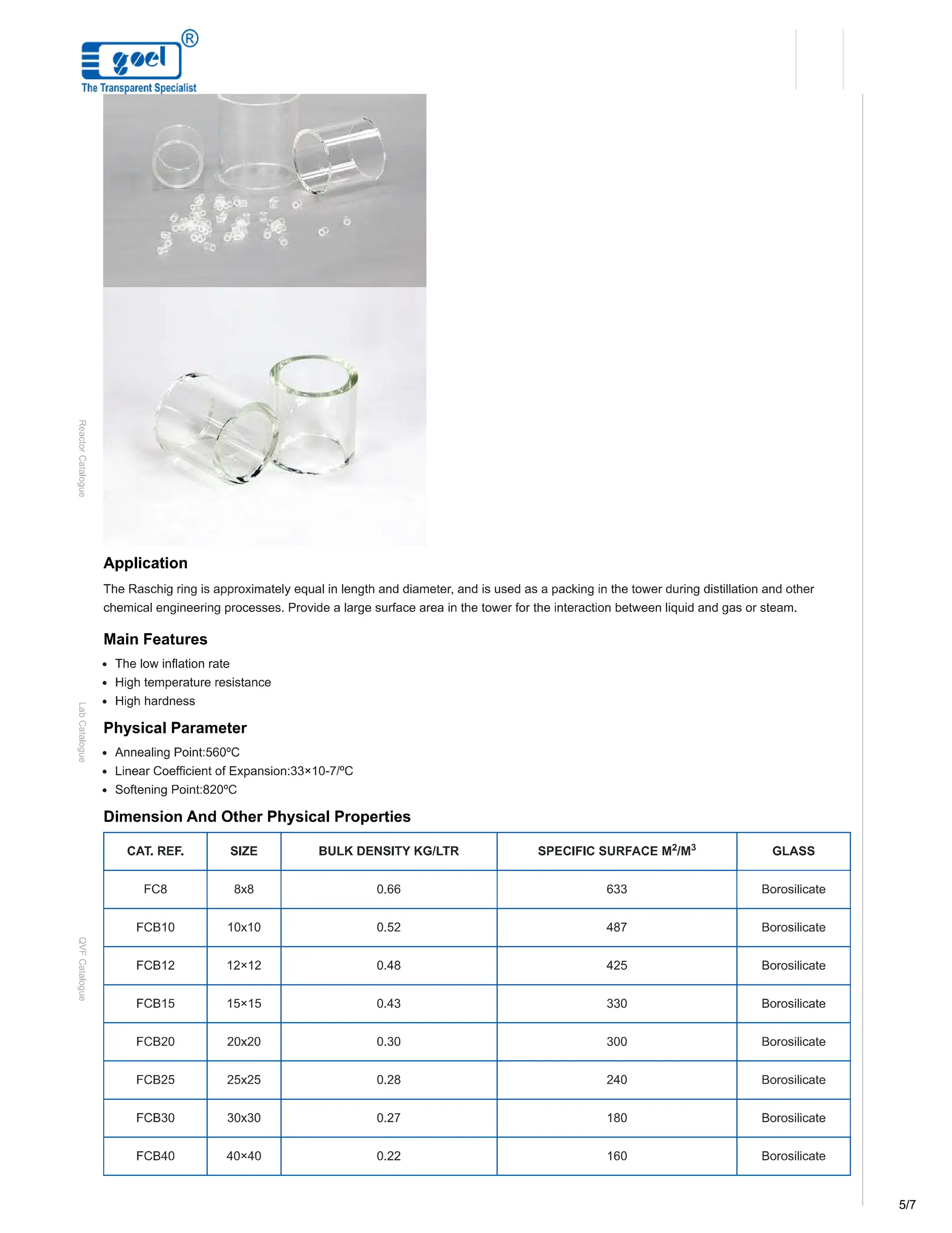 Uses of Borosilicate Glass Raschig Rings | Goel Scientific | PDF