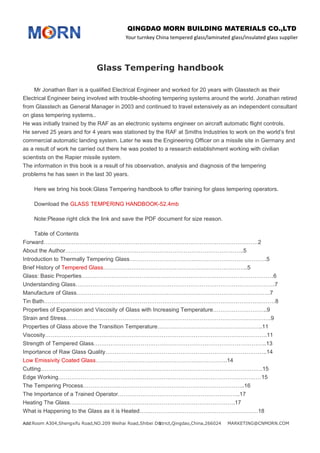 Glass tempering handbook | PDF