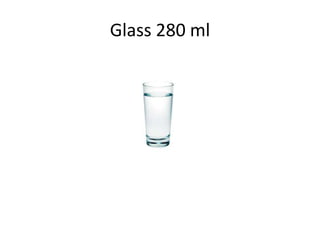 Glass 280 ml
 