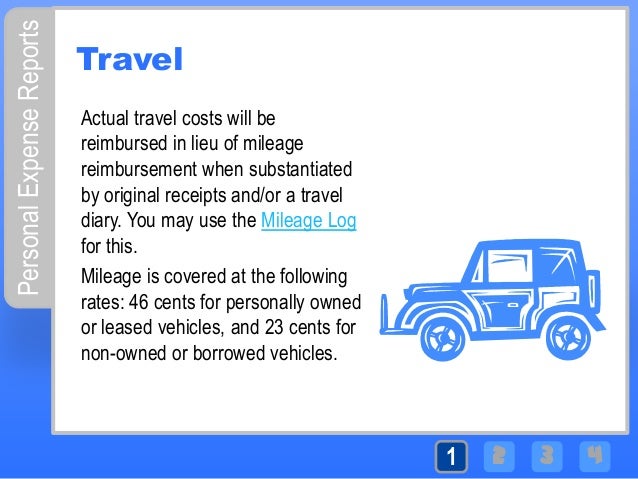 personal expense reports