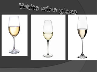 Glasware used in bar