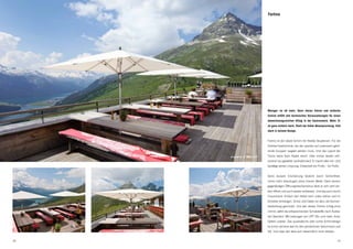 Fortino




                                    Weniger ist oft mehr. Denn dieser kleine und einfache
                                    Schirm erfüllt alle technischen Voraussetzungen für einen
                                    abwechslungsreichen Alltag in der Gastronomie. Mehr. Er
                                    ist ganz einfach stark. Stark bei hoher Beanspruchung. Und
                                    stark in seinem Design.


                                    Fortino ist der ideale Schirm für flexible Situationen. Für die
                                    Outdoor-Gastronomie, bei der spontan auf zusammen gehö-
                                    rende Gruppen reagiert werden muss. Und das Layout der
     el paradiso, St. Moritz (CH)   Tische keine fixen Raster kennt. Oder immer wieder erfri-
                                    schend neu gestaltet, verändert wird. Er macht alles mit. Und
                                    bestätigt seinen Ursprung. Entwickelt von Profis – für Profis.


                                    Seine äussere Erscheinung besticht durch Schlichtheit.
                                    Umso mehr überzeugen seine inneren Werte. Dank seinem
                                    gegenläufigen Öffnungsmechanismus lässt er sich sehr ein-
                                    fach öffnen und auch wieder schliessen. Und das auch durch
                                    Frauenhand. Einfach den Hebel nach unten ziehen und im
                                    Schieber einhängen. Schon sind Gäste vor allzu viel Sonnen-
                                    bestrahlung geschützt. Und wer dieses Thema richtig ernst
                                    nimmt, wählt die entsprechenden Schutzstoffe nach Austra-
                                    lian Standard. Mit Leistungen von UPF 50+ und mehr. Ihren
                                    Gästen zuliebe. Das quadratische oder runde Schirmdesign
                                    ist schon viel eher was für den persönlichen Geschmack und
                                    Stil. Und über den lässt sich bekanntlich nicht streiten.


18                                                                                              19
 