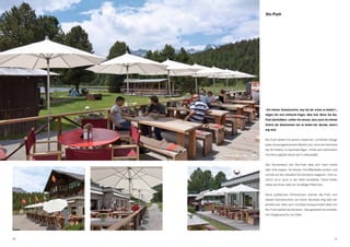 Alu-Push




                                             «Ein kleiner Sonnenschirm, was hat der schon zu bieten?»,
                                             mögen Sie sich vielleicht fragen. Aber halt. Bevor Sie Alu-
                                             Push überblättern, sollten Sie wissen, dass auch ein kleiner
                                             Schirm der Gastronomie viel zu bieten hat. Gerade, wenn’s
                                             eng wird.


                                             Alu-Push wertet mit seinem modernen, schlichten Design
                                             jeden Aussengastronomie-Bereich auf, ohne die Harmonie
                                             der Architektur zu beeinträchtigen. Hinter dem stilsicheren
     Lej da Staz, St. Moritz-Celerina (CH)   Erscheinungsbild steckt viel Funktionalität.


                                             Das Sonnendach von Alu-Push lässt sich nach rechts
                                             oder links kippen. So können Ihre Mitarbeiter einfach und
                                             schnell auf den aktuellen Sonnenstand reagieren. Und na-
                                             türlich ist er auch in der Höhe verstellbar. Damit finden
                                             Gäste bei Ihnen stets ein schattiges Plätzchen.


                                             Seine praktischen Dimensionen machen Alu-Push zum
                                             idealen Sonnenschirm, wo immer Terrassen eng oder ver-
                                             winkelt sind. Aber auch mit Glatz Grossschirmen lässt sich
                                             Alu-Push perfekt kombinieren. Das garantiert die einheitli-
                                             che Designsprache von Glatz.




30                                                                                                    31
 