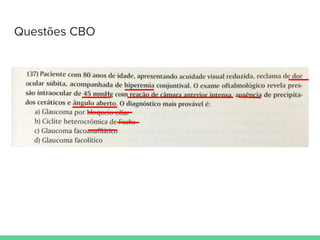 Questões CBO
 