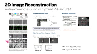 Improved
dynamic
range
https://www5.informatik.uni-erlangen.de/Forschung/Publikatione
n/2016/Kohler16-SRI-talk.pdf
2DImageReconstruction
Multi-frame reconstruction for improved PSF and SNR
*
PSF Point Spread Function
*
SNR Signal-to-Noise Ratio
 