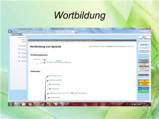 Wortbildung