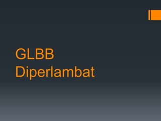 GLBB 
Diperlambat 
 