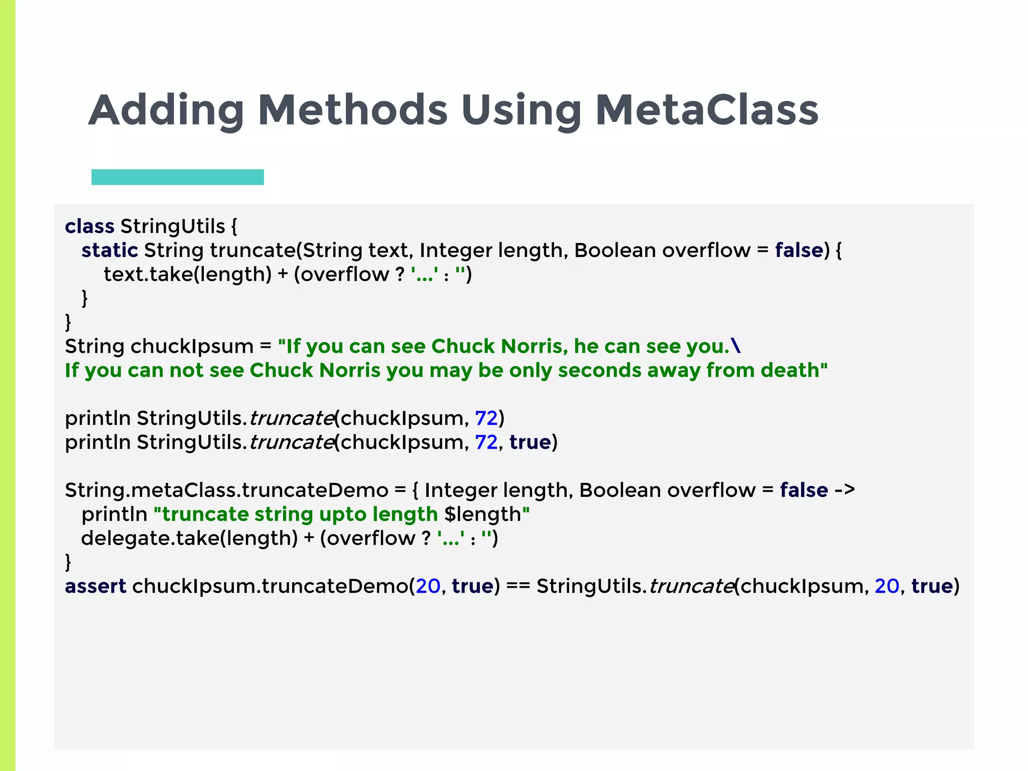 Metaprogramming with Groovy | PPTX
