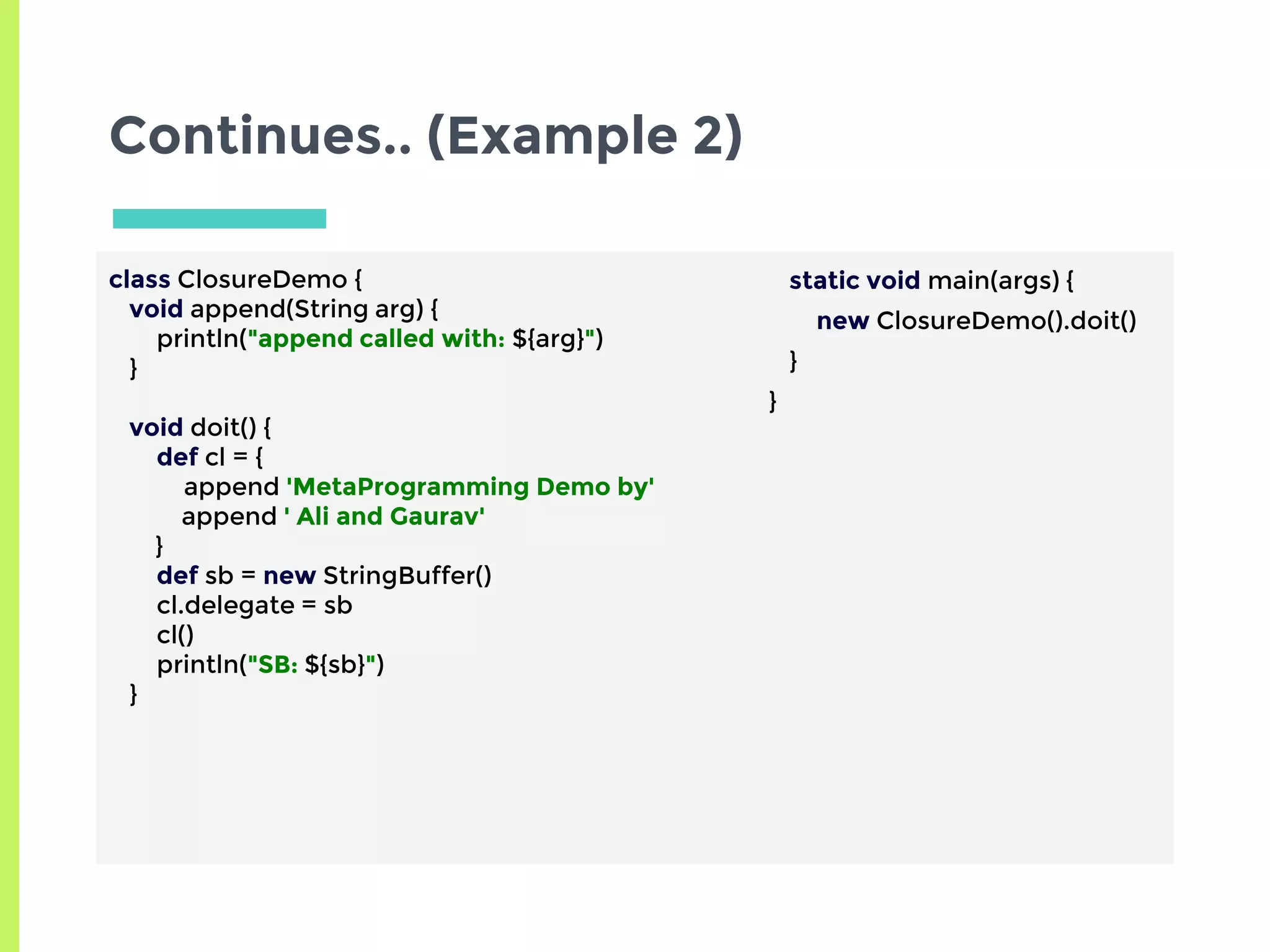Metaprogramming with Groovy | PPTX